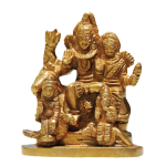 Brass Shiv Parivar Small Idol – Compact Home Temple Murti