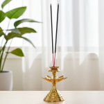 Brass Kamal Patta Agarbatti Stand No. 3