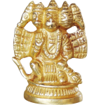 Brass Panchmukhi Hanuman Ji Showpiece Statue – Sacred Temple Murti