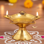 Brass Panch Mukhi Deepak No. 000
