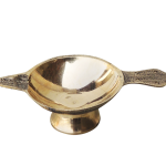 Brass Table Decor Oil Lamp Deepak No. 2  - Medium Brass Deepak for Worship Use