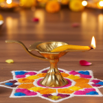 Brass Mahabarat Deepak No. 2