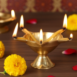 Brass Panch Mukhi Deepak No. 0