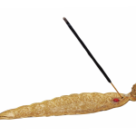 Aluminum Showpiece Agarbatti Stand Gold Statue