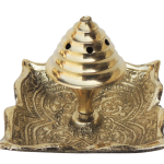Brass God Temple Agardan, Agarbatti Stand Plate Square