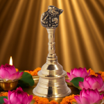 Brass Nandi Hand Bell, Ghanti No. 1, Height : 3.5 Inch