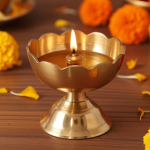 Brass Kamal Deepak No. 3