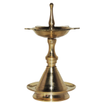 Brass Table Decor Kerala Fancy Deepak, Oil Lamp No. 1  - Elegant Puja Deepak for Home Use