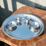 Steel Puja Thali