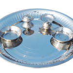 Steel Puja Thali