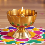 Brass Kamal Deepak No. 4