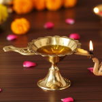 Brass Swastic Deepak No. 4