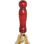 Brass Showpiece Ghanti Bell With Wood Handle