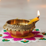 Brass Table Decor Oil Lamp Kuber Deepak  - Traditional Puja Diya for Wealth & Fortune
