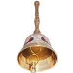 Brass Bell Handle White No. 1