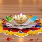 Brass Decorative Colorful Deepak