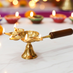 Brass Wooden Panch Arti No. 2