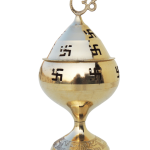 Brass Table Decor Oil Lamp Om Pakija Deepak  - Decorative Brass Diya for Gift Purpose