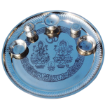 Steel Puja Thali