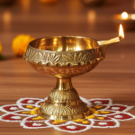 Brass Stand Kuber Deepak No. 4