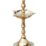 Brass Kerala Fancy Deepak, Oil Lamp No. 1  - Elegant Brass Deepak for Daily Puja