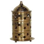 Brass Table Decor Oil Lamp, Deepak No. 2  - Designer Chain Lamp for Lighting