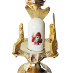 Brass Shiv Parivaar White Stone – Size 2 Family Idol