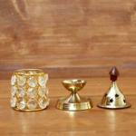 Brass Table Decor Oil Lamp Deep Jyoti No. 2  - Medium Brass Diya for Worship