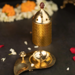 Brass Table Decor Oil Lamp, Deepak  - Antique Finish Deepak for Temple Décor