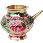 Brass Karwa Meena 10 , 340 ML
