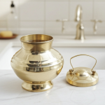 Brass Gangajali No. 7 [300 ml] – Small Water Pot for Pooja Use