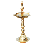 Brass Kerala Fancy Deepak, Oil Lamp No. 2  - Medium Brass Oil Lamp for Home