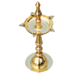 Brass Kerala Fancy Deepak, Oil Lamp No. 2  - Medium Brass Oil Lamp for Home