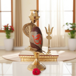 Brass Navdev Shivling – Size 6 Premium Navgrah Lingam
