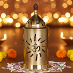 Brass Table Decor Oil Lamp, Deepak  - Handcrafted Brass Deepak for Worship