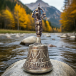 Pure Bronze Metal Hand Bell, Kansa Hand Bell