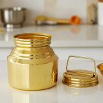 Brass Gangajali 480 ml – Medium Sacred Water Pot for Temple