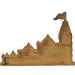 Brass Decorative Ram Mandir Statue