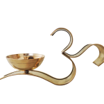 Brass Om Fancy Deepak No.4