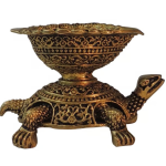 Brass Showpiece Tortoise Deepak God Idol Statue