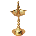 Brass Kerala Fancy Deepak, Oil Lamp No. 3  - Small Brass Diya for Mandir Décor