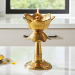 Brass Kamal Stand Deepak No.4