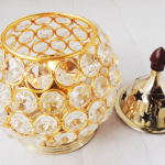 Brass Matki Crystal Deepak No. 3