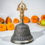 Pure Bronze Metal Hand Bell, Kansa Hand Bell No. 1