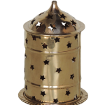 Brass Table Decor Oil Lamp, Deepak  - Antique Brass Hanging Diya for Décor