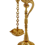 Brass Table Decor Oil Lamp Murga Deepak  - Antique Brass Deepak for Festival Use