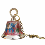 Brass Hanging Temple Pooja Bell, Bell Red Color