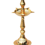 Brass Kerala Fancy Deepak, Oil Lamp No. 8  - Traditional Oil Lamp for Temple Use