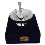 Brass Showpiece Bowl with Silver finish