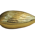 Aluminum Decorative Almond Shape Dry Fruit Box No. 1